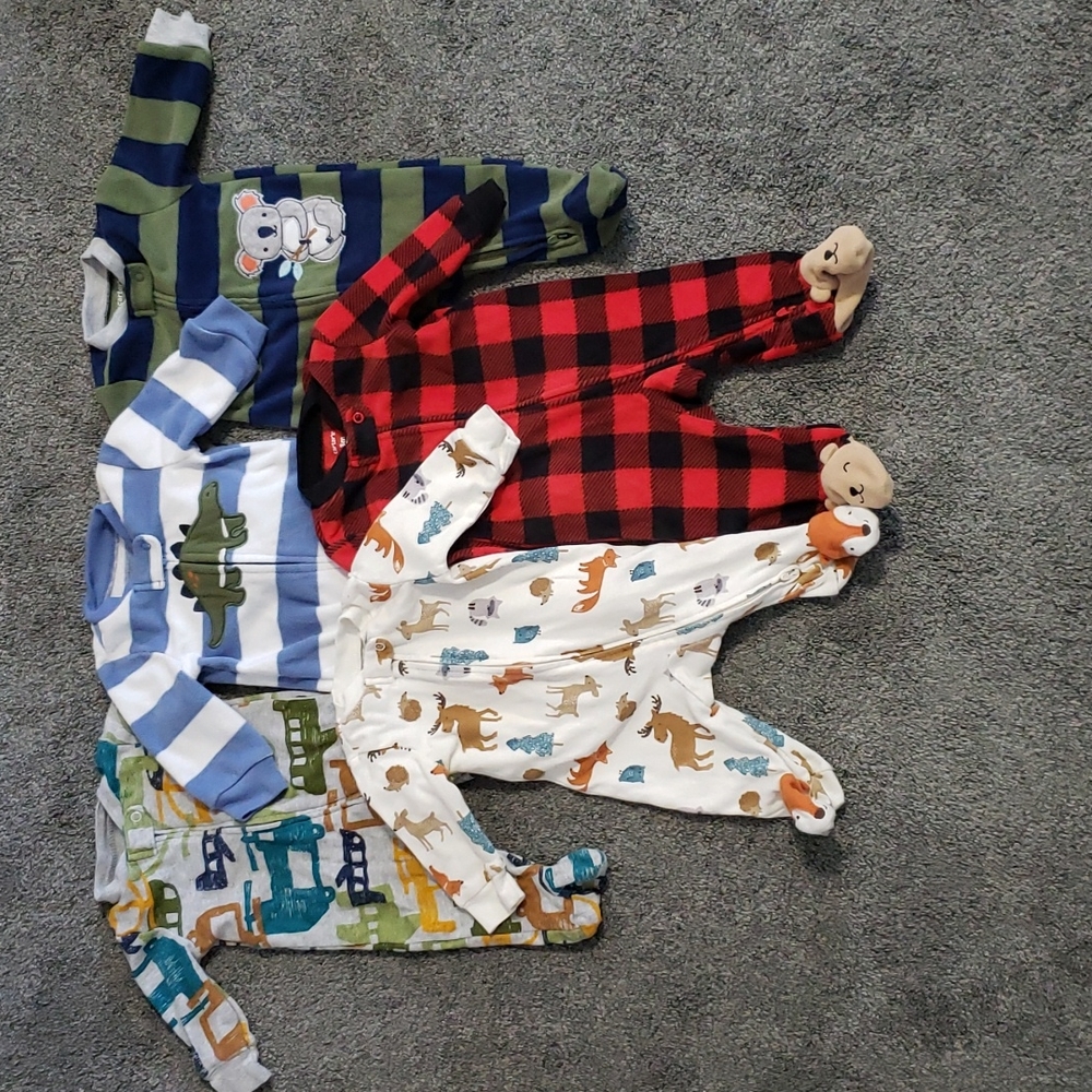 Carter's Infant Sleep N' Plays Size 0-3M Bundle of 5